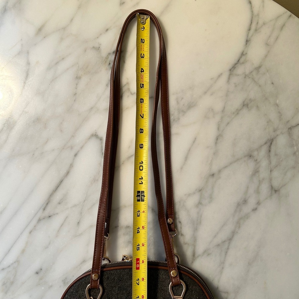 NWT MIZTIQUE Felt Backpack The Daisy Convertible Bag Charcoal Gray Shoulder Bag - Picture 11 of 16